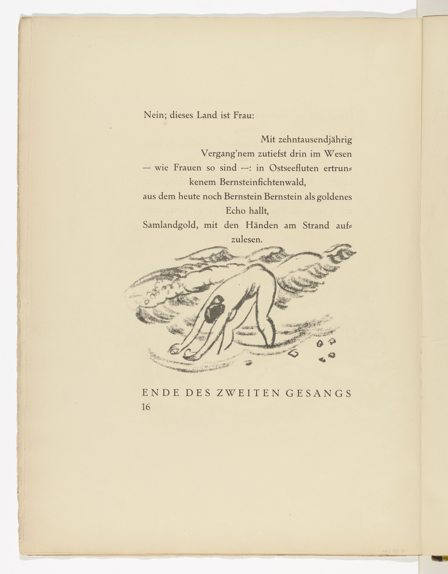 Max Pechstein. Untitled (tailpiece, page 16) from Die Samländische Ode (The Samland Ode)