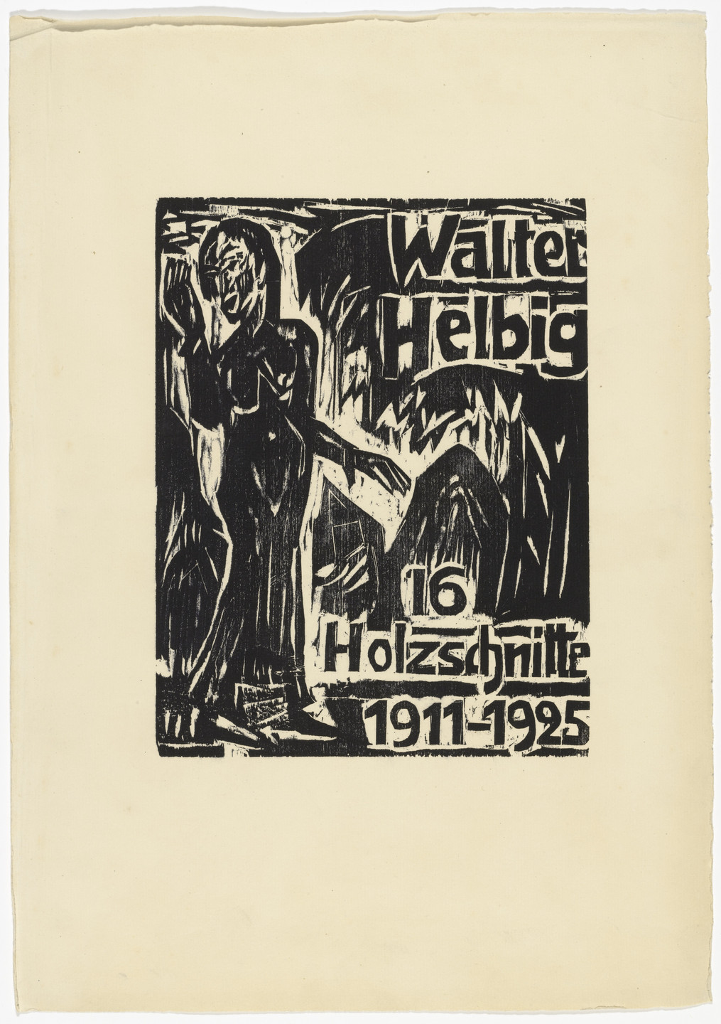 Walter Helbig. Title page (Titelblatt) from 16 Woodcuts (16 Holzschnitte). (1926)