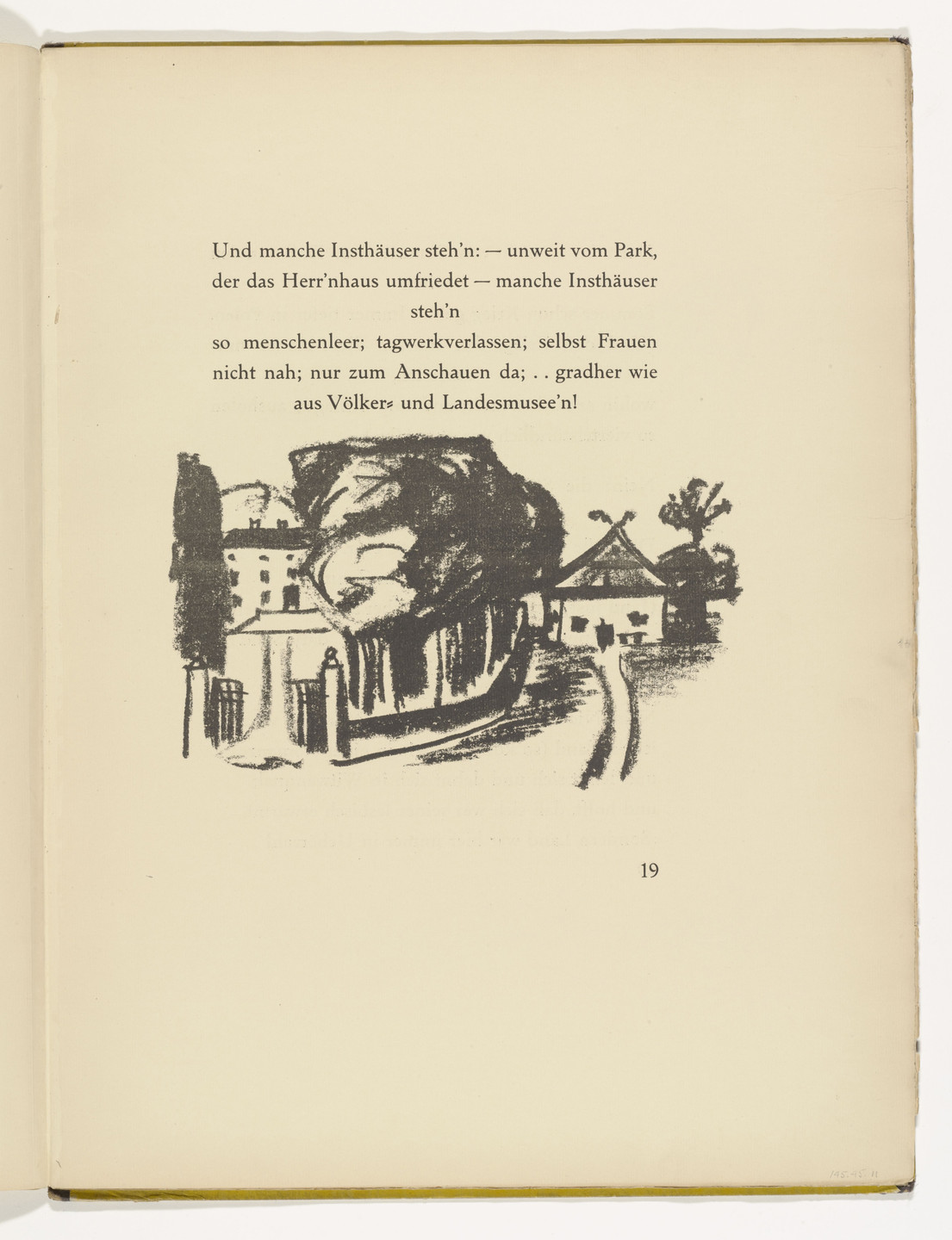 Max Pechstein. Untitled (in-text plate, page 19) from Die Samländische Ode (The Samland Ode). 1918 (executed 1917)