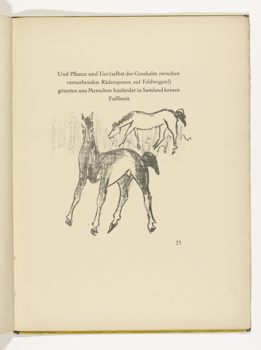 Max Pechstein. Untitled (in-text plate, page 23) from Die Samländische Ode (The Samland Ode). 1918 (executed 1917)