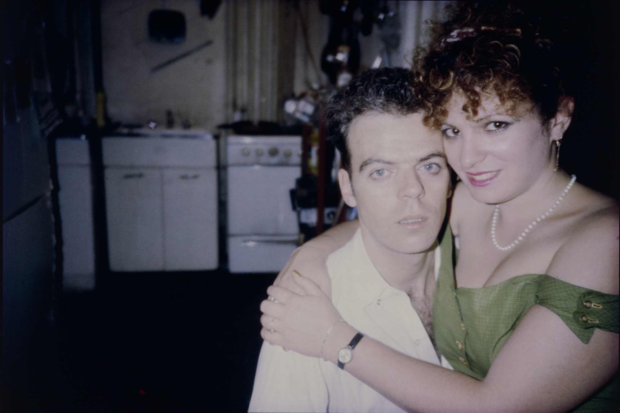 Nan Goldin. Nan on Brian&#39;s Lap, Nan&#39;s Birthday, New York City. 1981