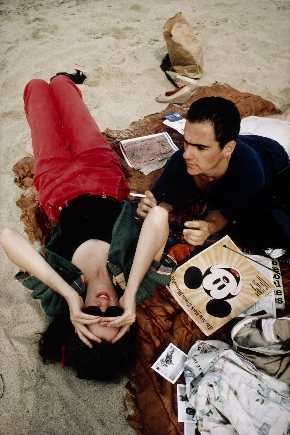 Nan Goldin. C.Z. and Max on the Beach, Truro, Massachusetts. 1976
