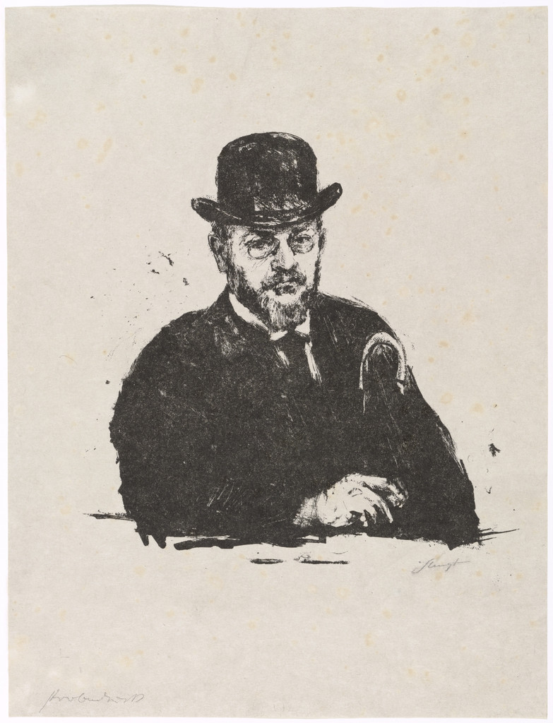 Self-Portrait with Hat and Cane (Selbstbildnis mit Hut und Stock)
