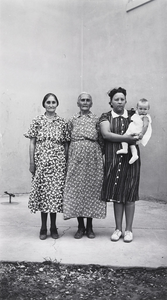 Four Generations: Mrs. Michael Desersa, Mrs. H. Ironwing, Mrs. Leaderman and Her Daughter,