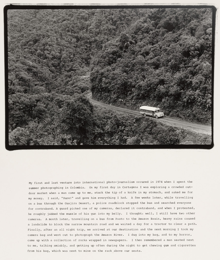 My first and last venture into international photo-journalism occurred in 1974 when I spent the summer photographing in Colombia