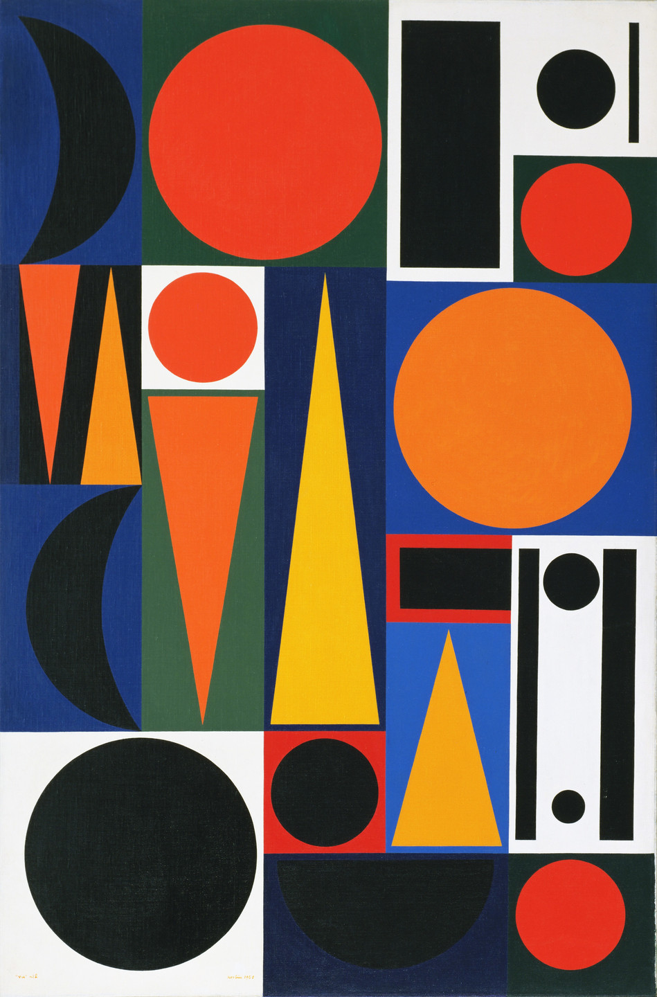 Auguste Herbin. Composition on the Word &#34;Vie,&#34; 2. 1950