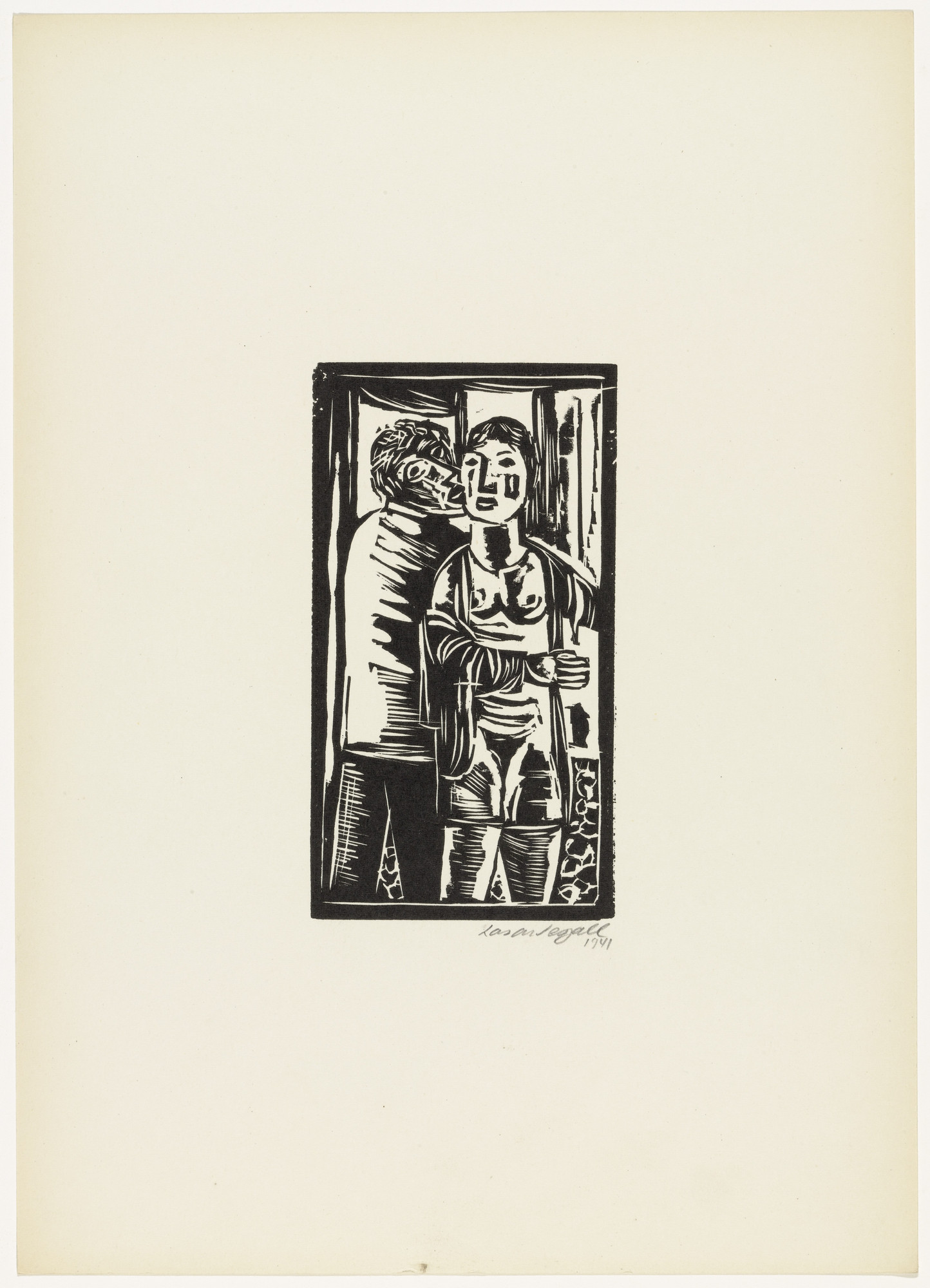 Lasar Segall. Couple in the Mangue (Casal no Mangue) from Mangue
