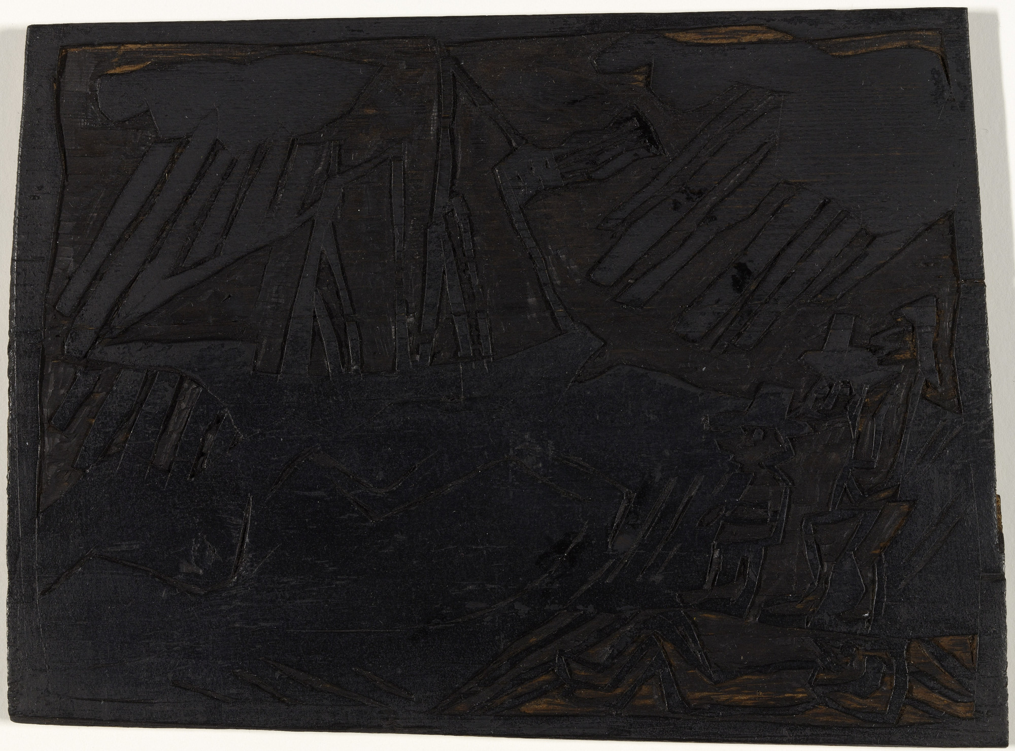 Lyonel Feininger. Woodblock for_The Yacht Race (Wettsegeln)_