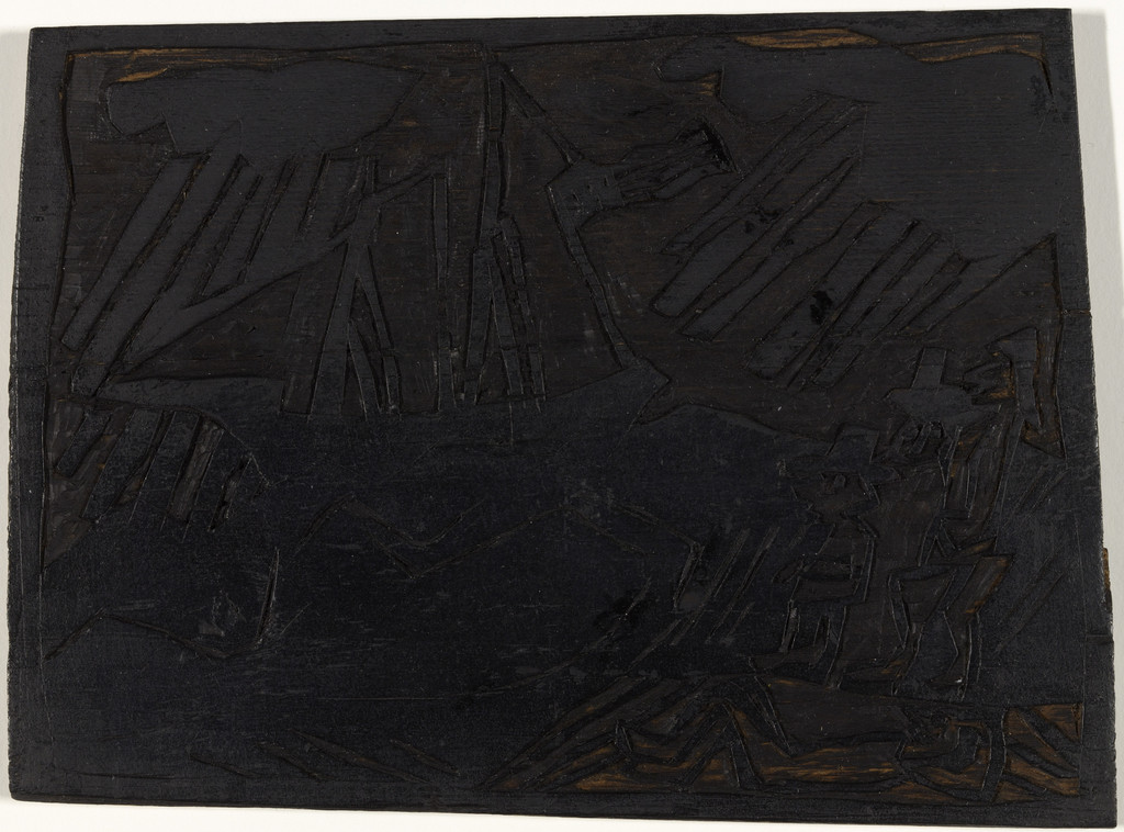 Woodblock forThe Yacht Race (Wettsegeln)
