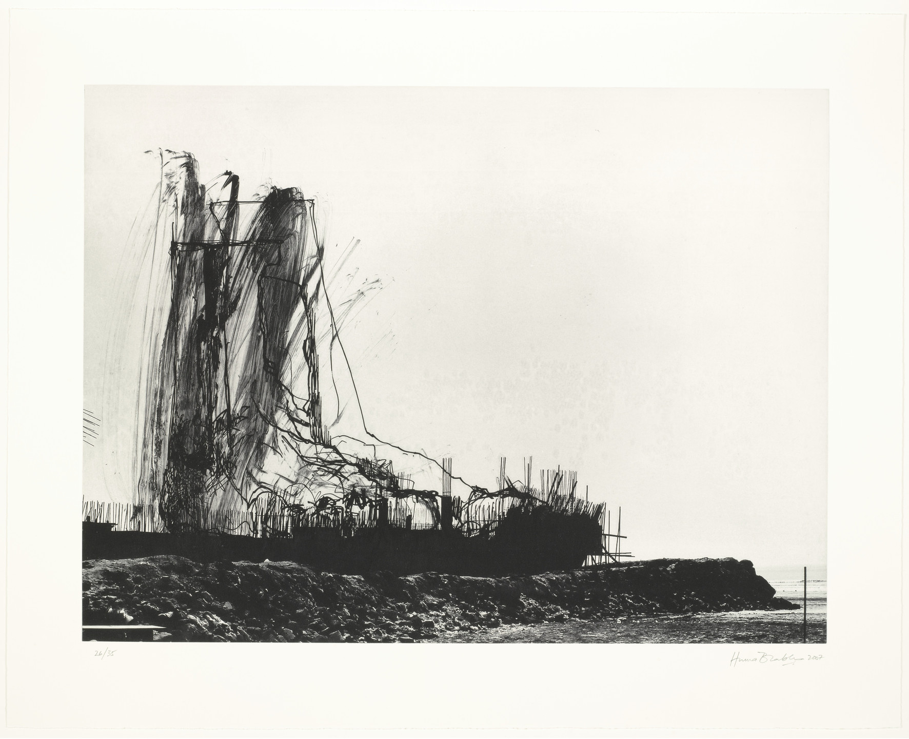 Huma Bhabha. Untitled from Reconstructions. 2007