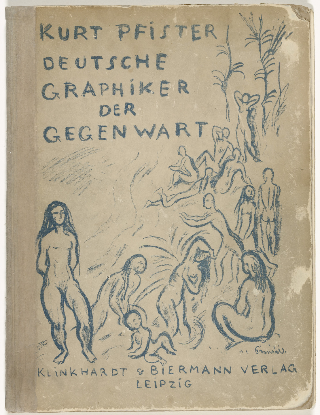 Various Artists, Ernst Barlach, Max Beckmann, René Beeh, Heinrich Campendonk, Karl Caspar, Lovis Corinth, Lyonel Feininger, Conrad Felixmüller, August Gaul, Rudolf Grossmann, George Grosz, Erich Heckel, Paul Klee, Käthe Kollwitz, Alfred Kubin, Max Liebermann, Ludwig Meidner, Otto Mueller, Max Pechstein, Adolf Ferdinand Schinnerer, Karl Schmidt-Rottluff, Richard Seewald, Max Unold. Deutsche Graphiker der Gegenwart (German Printmakers of Our Time). 1920