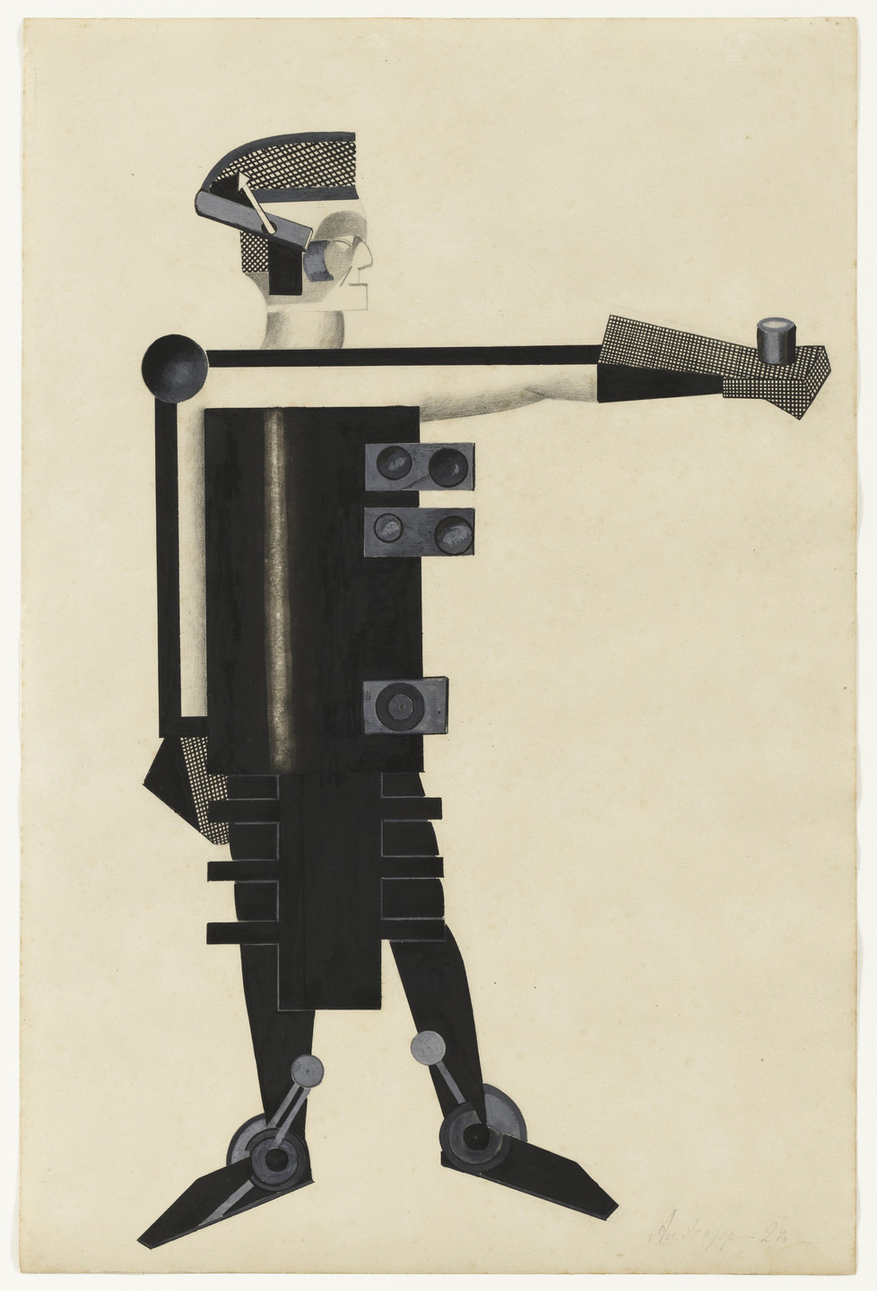 Alexandra Exter. Guardian of Energy. Costume design for the film Aelita by Yakov Protozanov. 1924