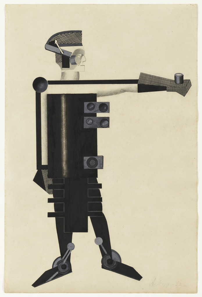 Guardian of Energy. Costume design for the film Aelita by Yakov Protazanov by Alexandra Exter