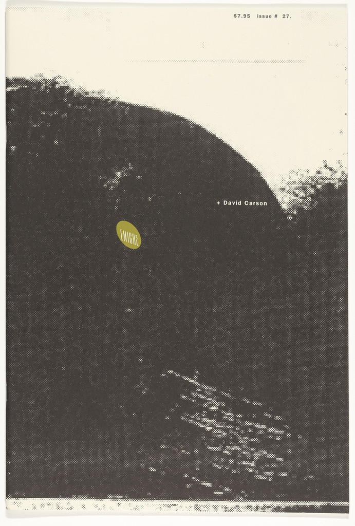 Emigre 27, David Carson