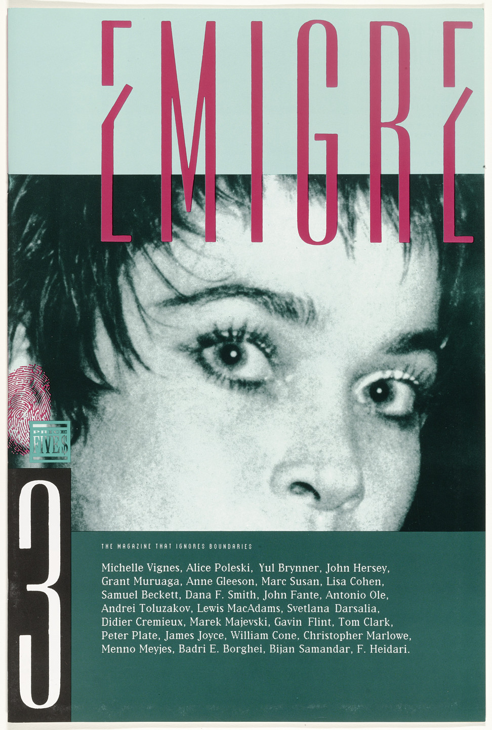 Emigre Inc., Rudy VanderLans, Zuzana Licko. Emigre 3, The Magazine That Ignores Boundaries. 1985