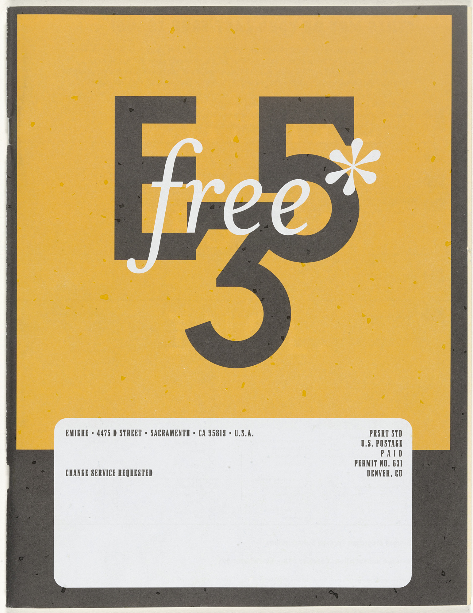 Emigre Inc., Rudy VanderLans, Zuzana Licko. Emigre 53, Graphic Design Incl.