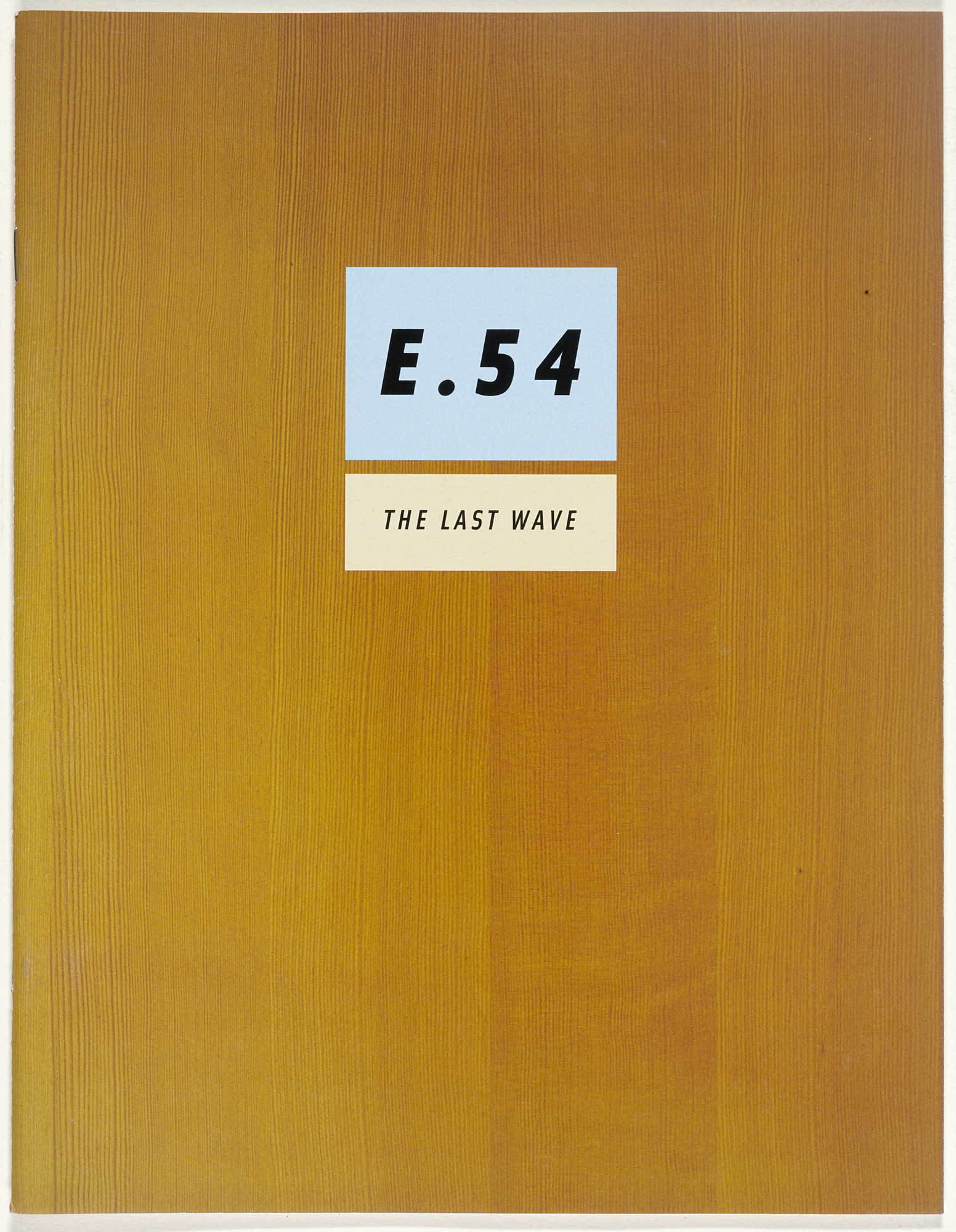 Emigre Inc., Rudy VanderLans, Zuzana Licko. Emigre 54, The Last Wave