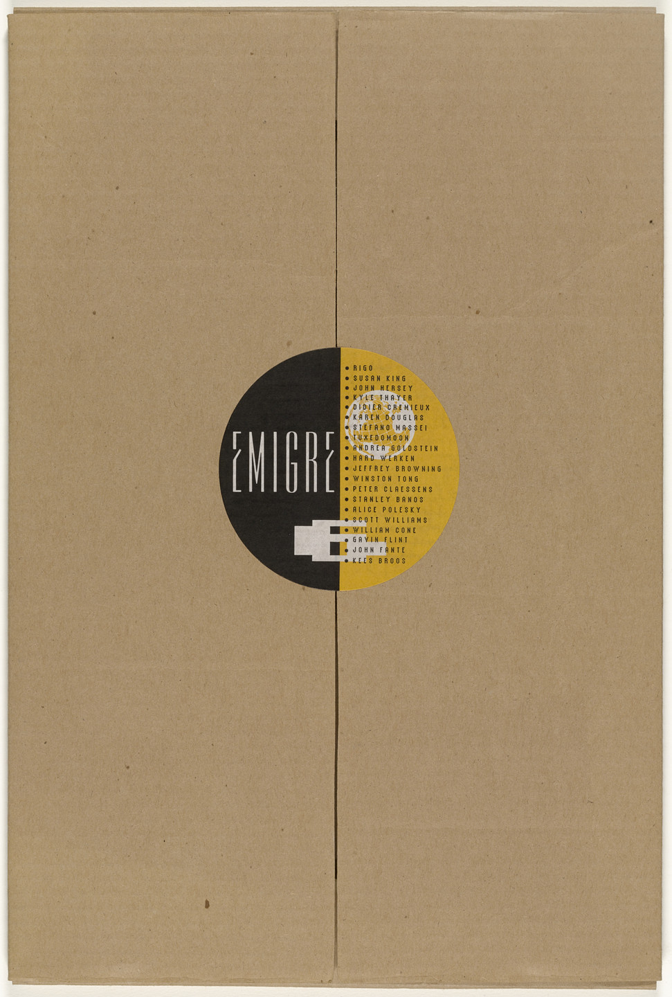 Emigre Inc., Rudy VanderLans, Zuzana Licko. Emigre 6, International Culture. 1986