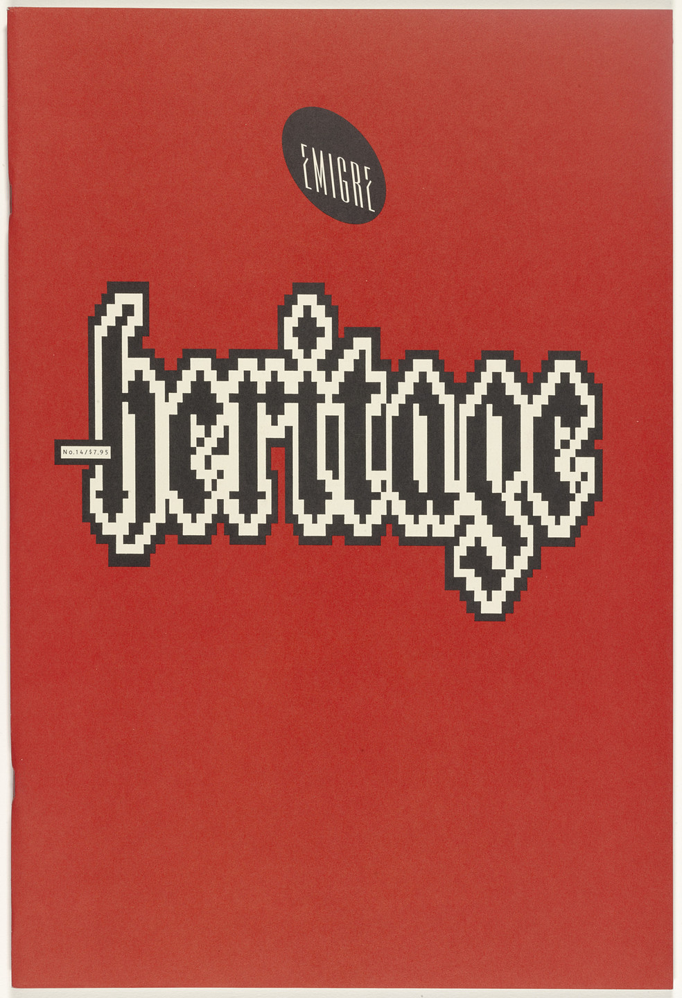 Emigre Inc., Rudy VanderLans, Zuzana Licko. Emigre 14, Heritage. 1990