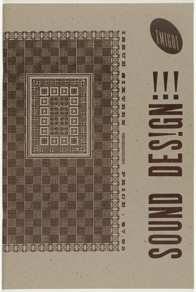 Emigre 16, Sound Design