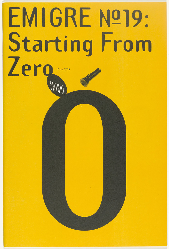 Emigre 19, Starting From Zero