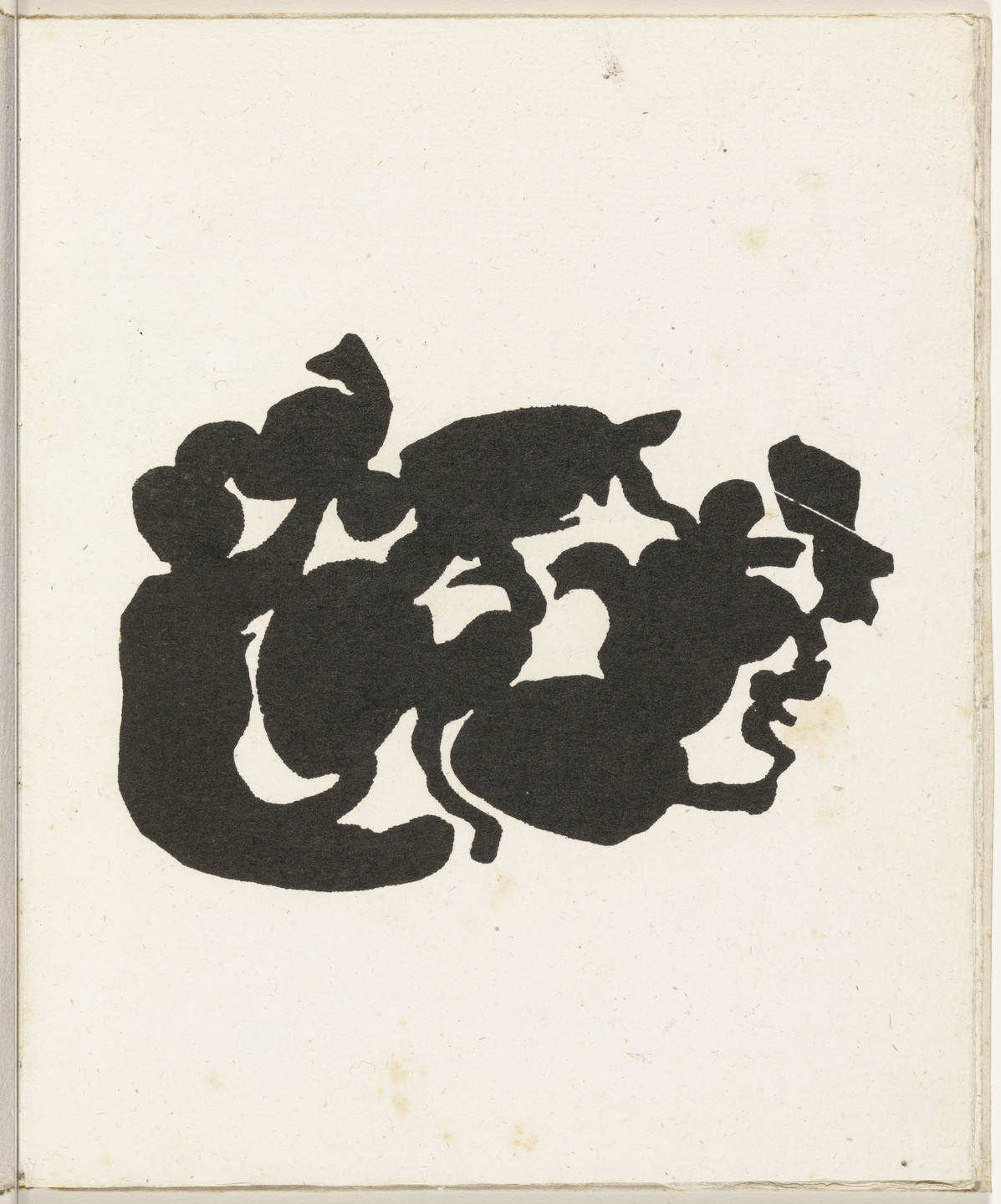 Jean (Hans) Arp. Plate (folio 10) from Cinéma calendrier du coeur abstrait, maisons (Cinema Calendar of the Abstract Heart, Houses). 1920