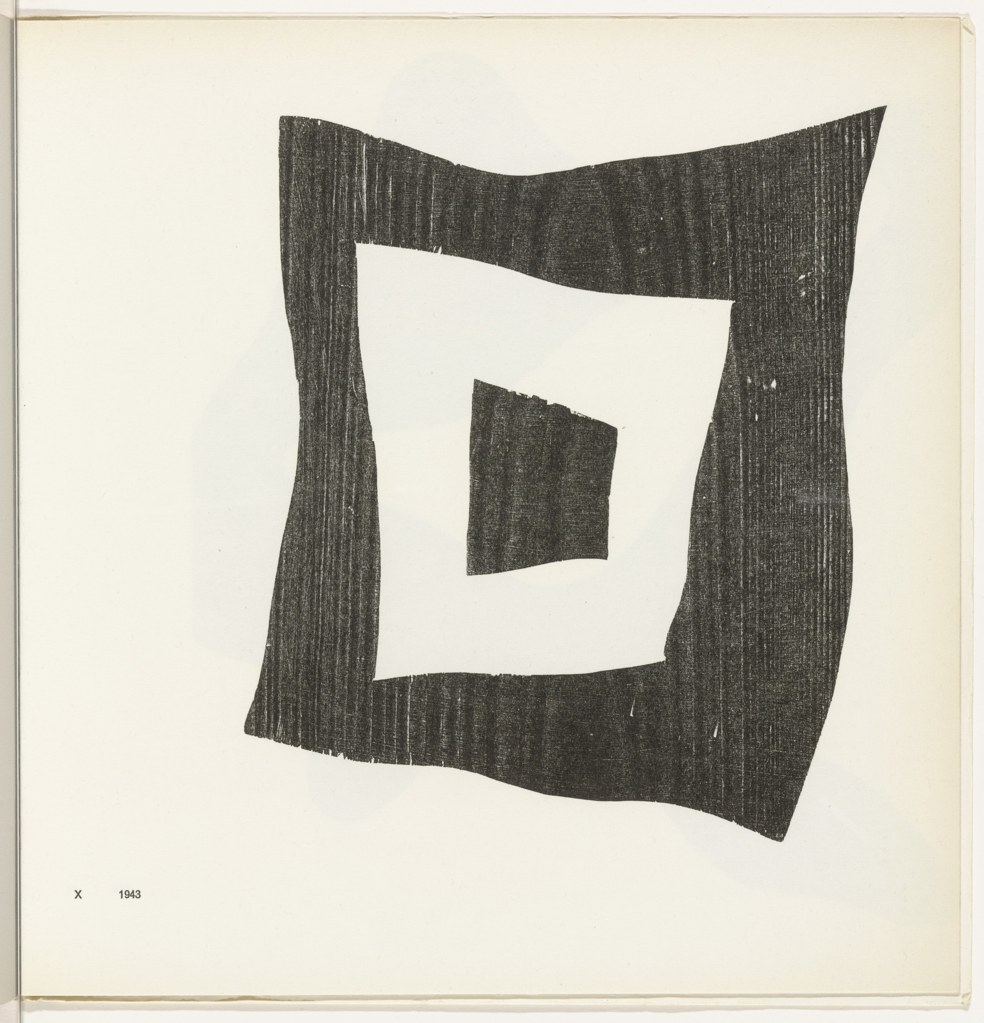 Jean (Hans) Arp. Configuration X (plate, folio 14) from 11 Configurations