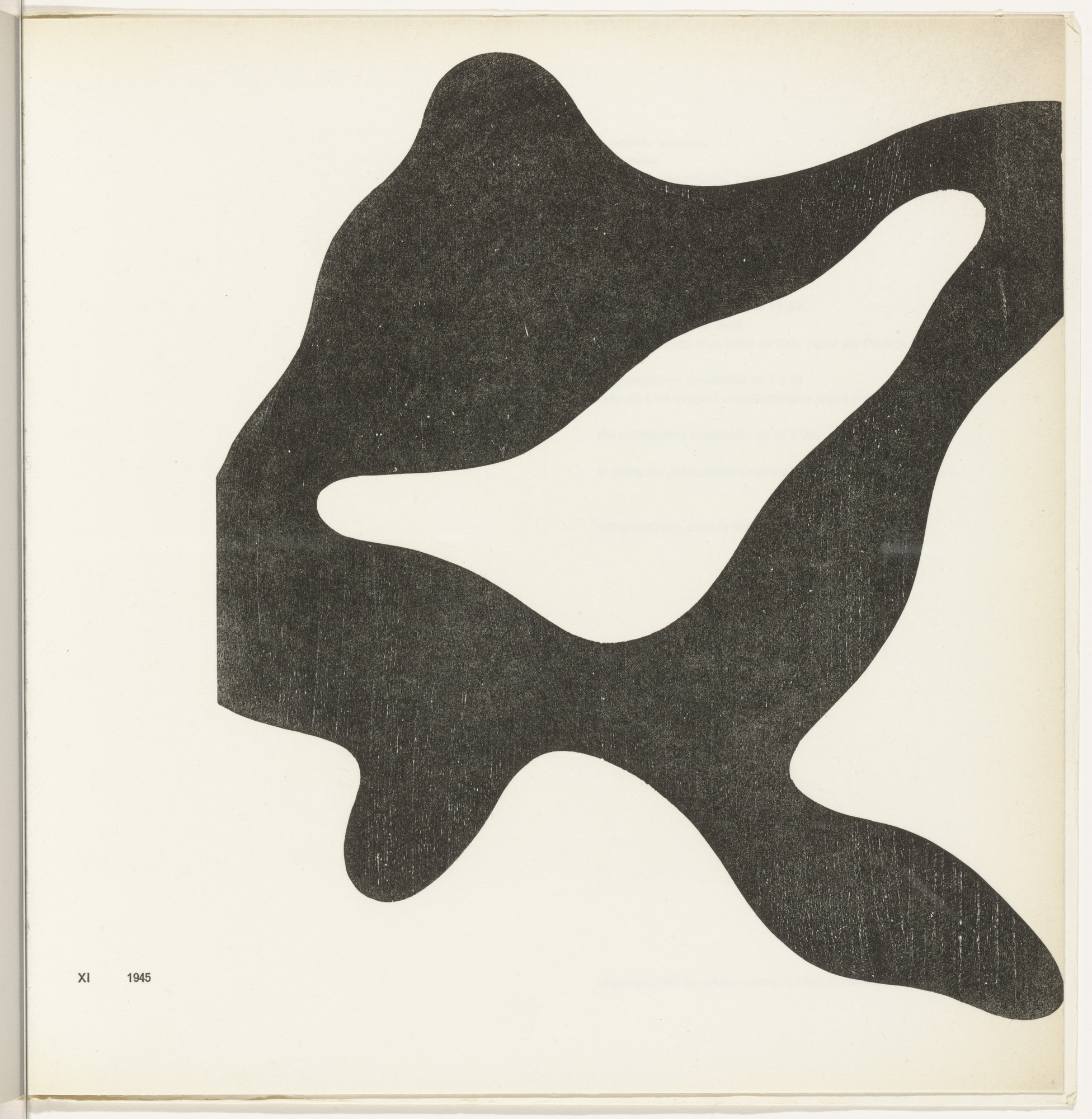 Jean (Hans) Arp. Configuration XI (plate, folio 15) from 11 Configurations