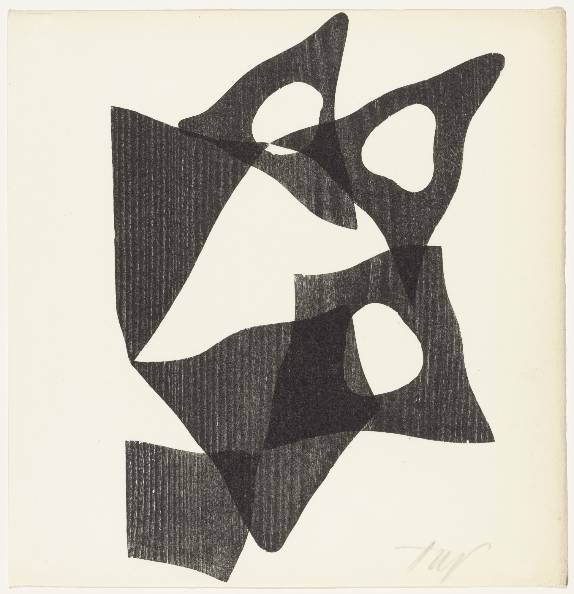 Jean (Hans) Arp. Configuration (supplementary plate) from 11 Configurations