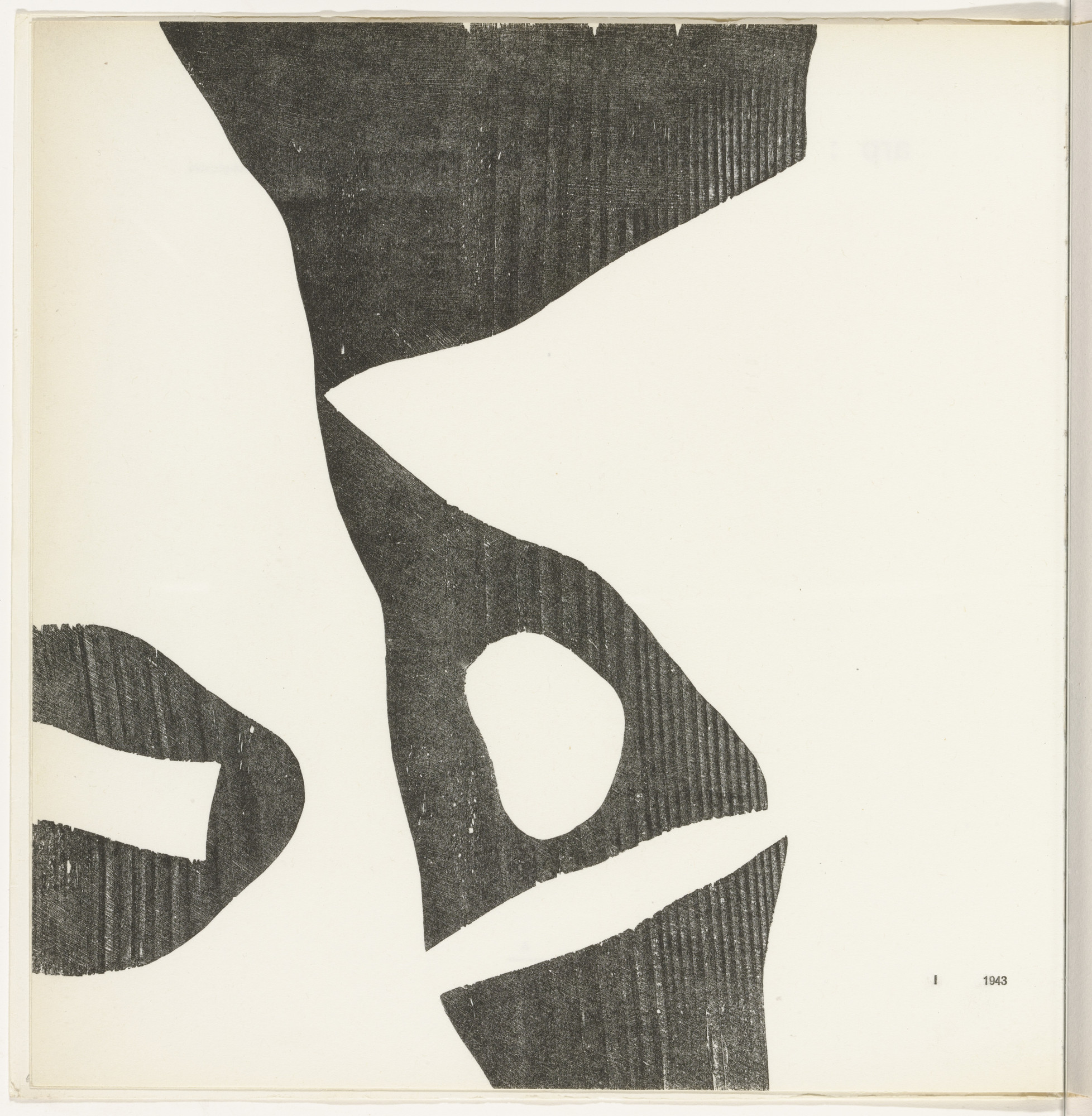Jean (Hans) Arp. Configuration I from the illustrated book 11 Configurations