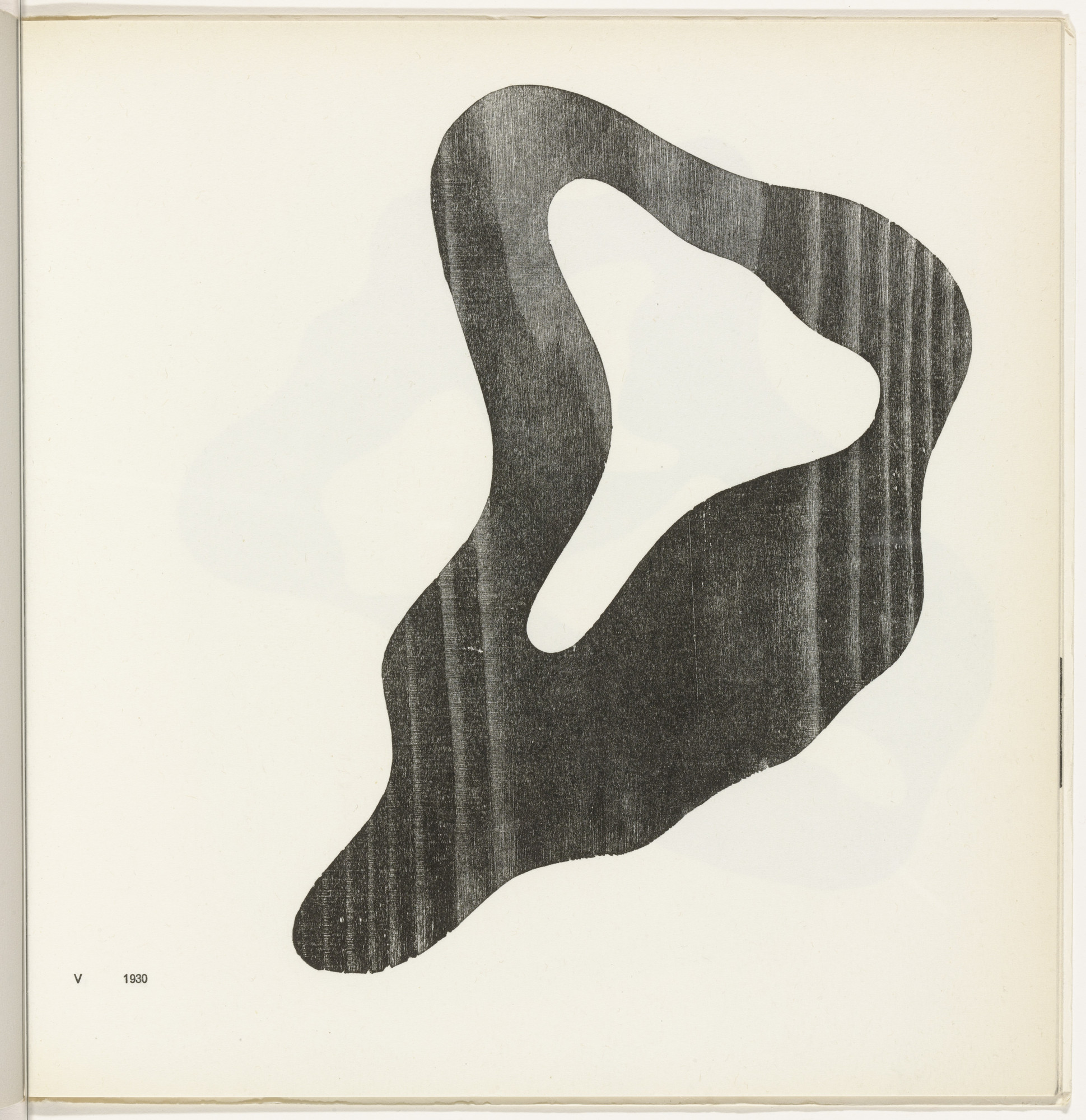 Jean (Hans) Arp. Configuration V (plate, folio 9) from 11 Configurations