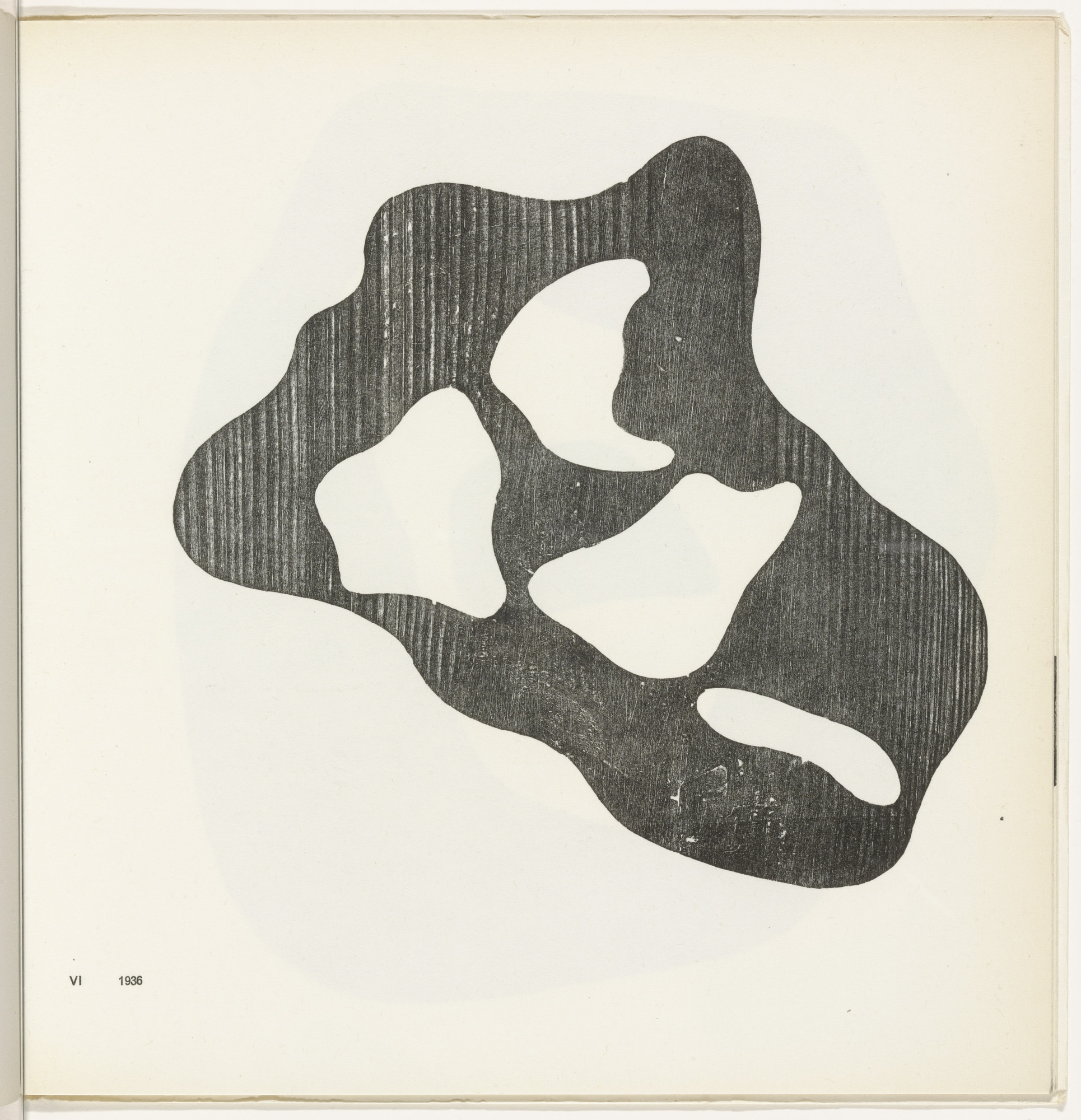 Jean (Hans) Arp. Configuration VI (plate, folio 10) from 11 Configurations