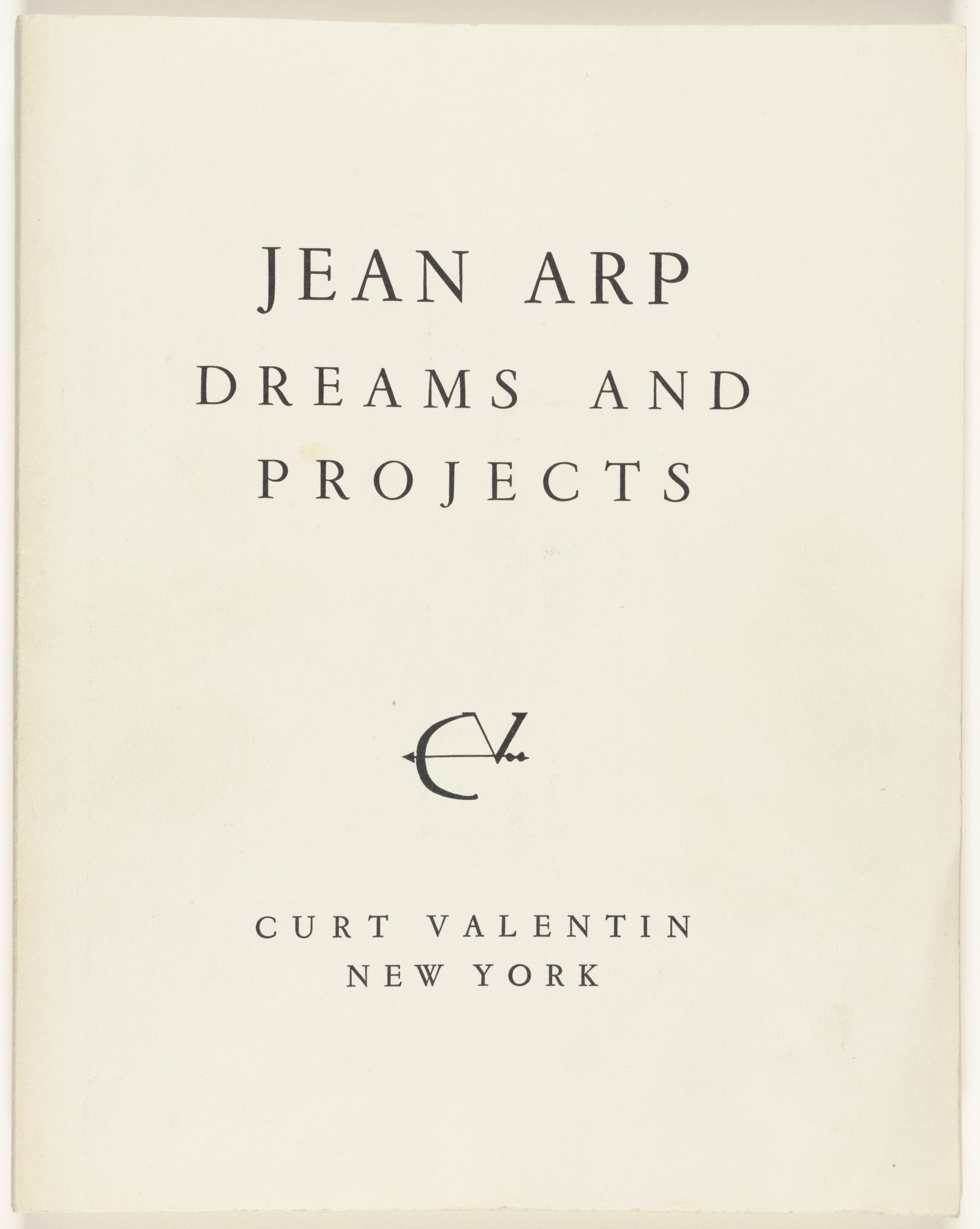Jean (Hans) Arp. Dreams and Projects