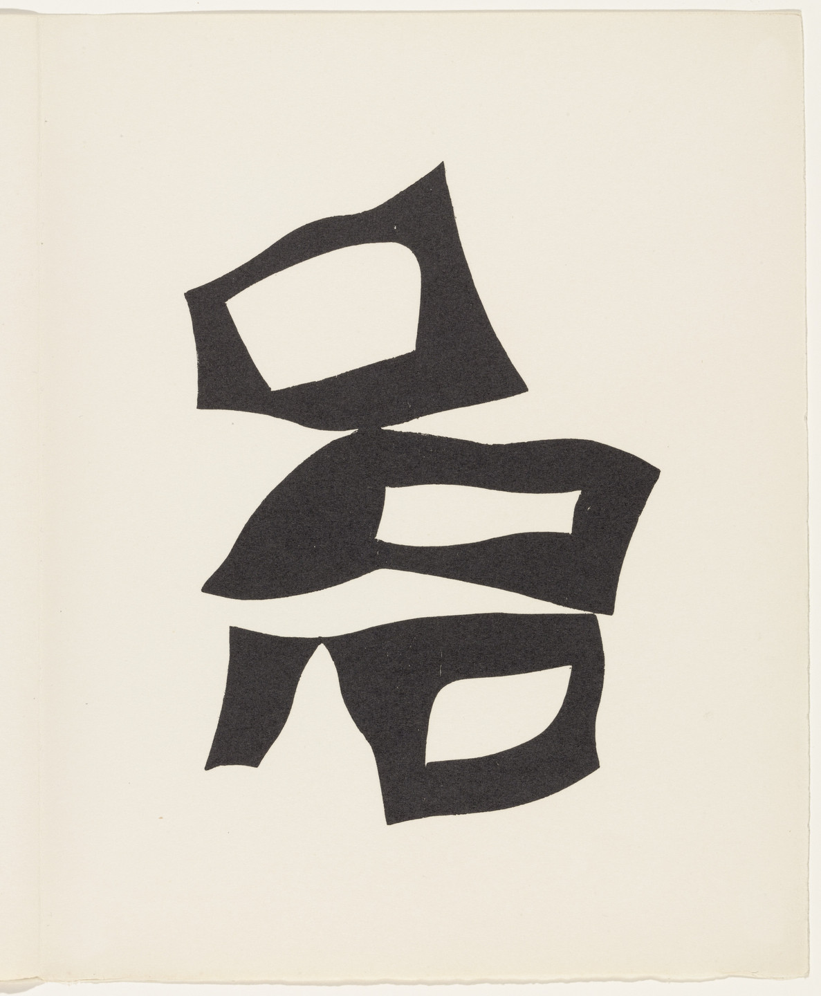 Jean (Hans) Arp. Placed According to the Laws of Chance (plate, page 19) from Dreams and Projects. 1951–52, published 1952