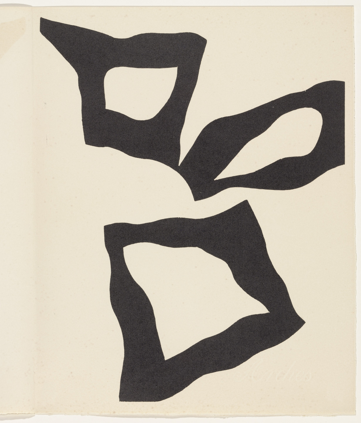 Jean (Hans) Arp. Placed According to the Laws of Chance (plate, page 23) from Dreams and Projects. 1951–52, published 1952