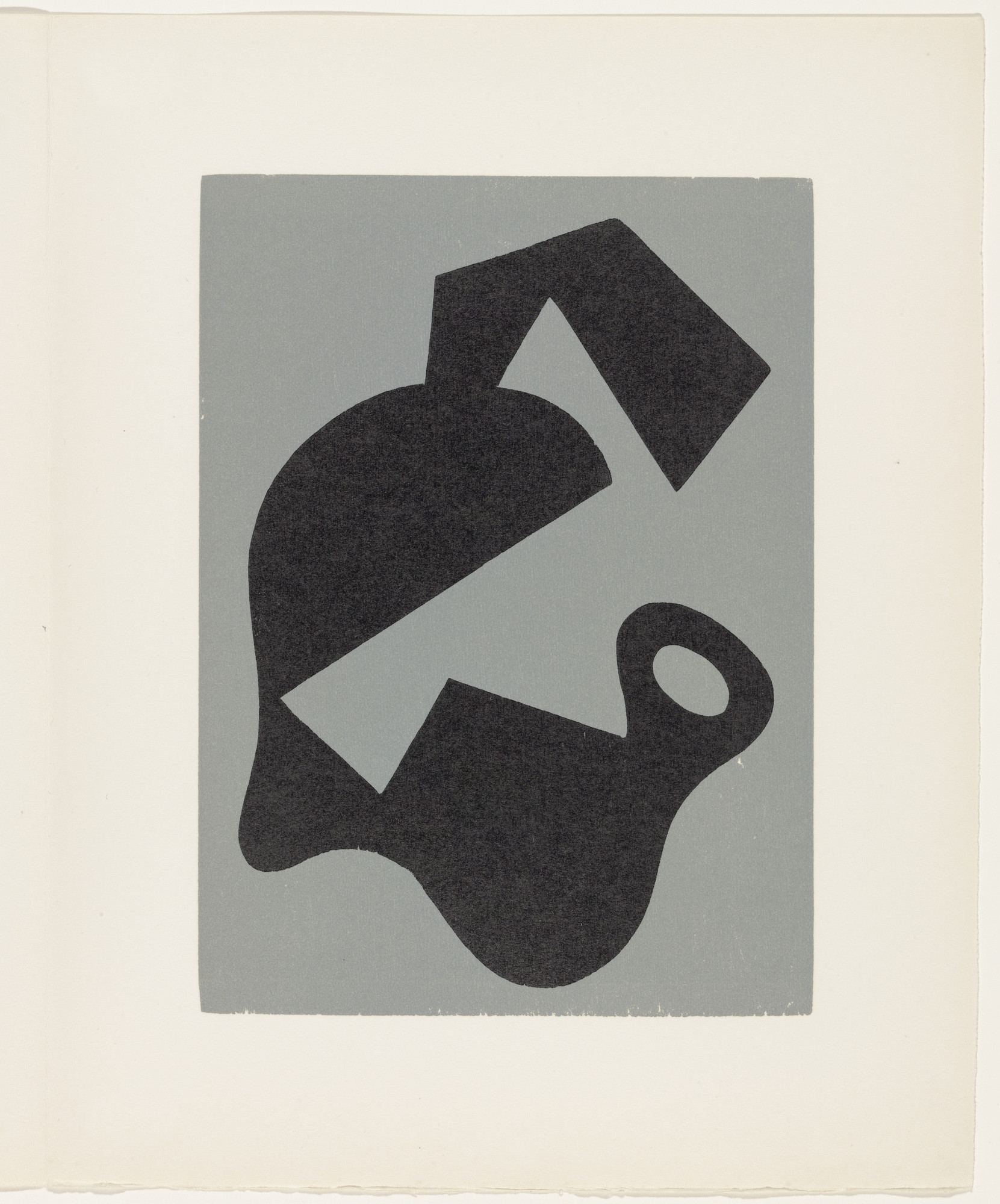 Jean (Hans) Arp. Evil Omen (plate, page 67) from Dreams and Projects