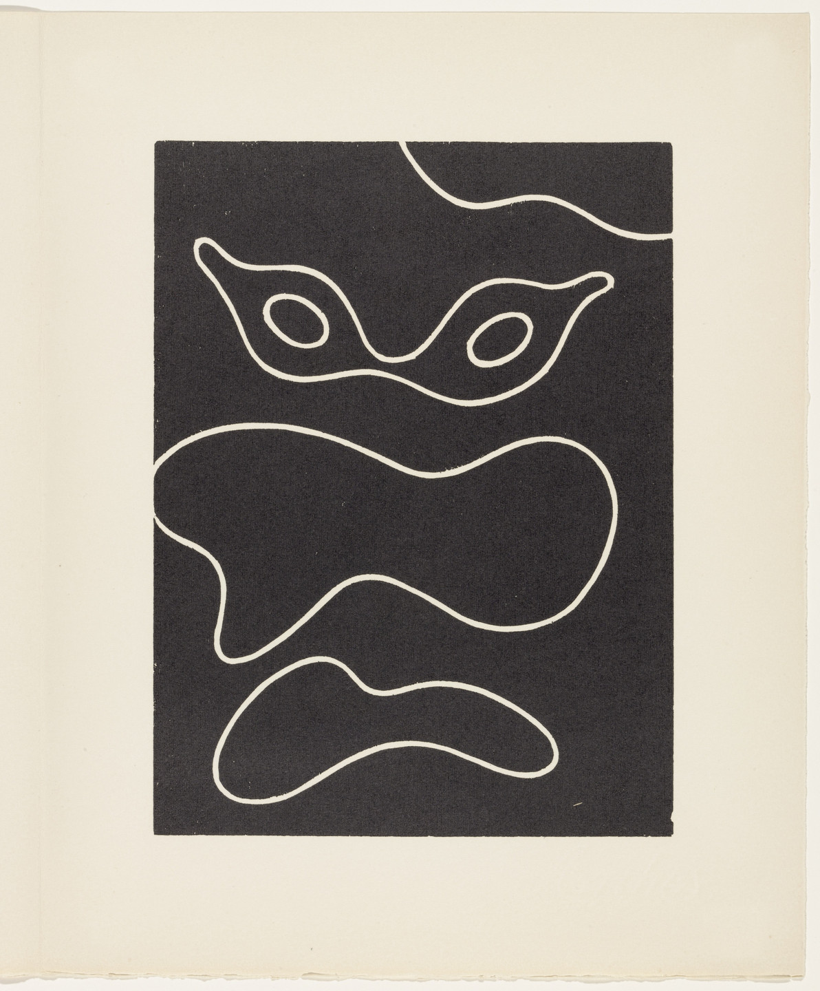 Jean (Hans) Arp. Mythical Project: Solar Bread, Telescope (plate, page 79) from Dreams and Projects. 1951–52, published 1952
