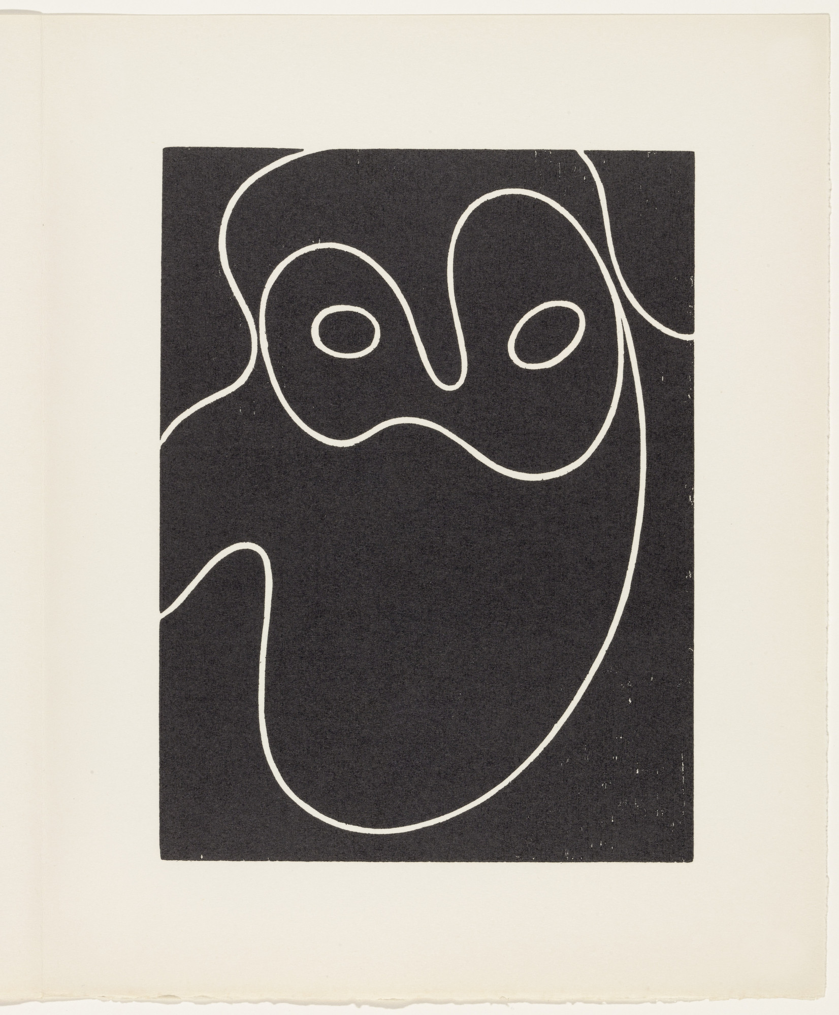 Jean (Hans) Arp. Mask of Philosophy (plate, page 91) from Dreams and Projects