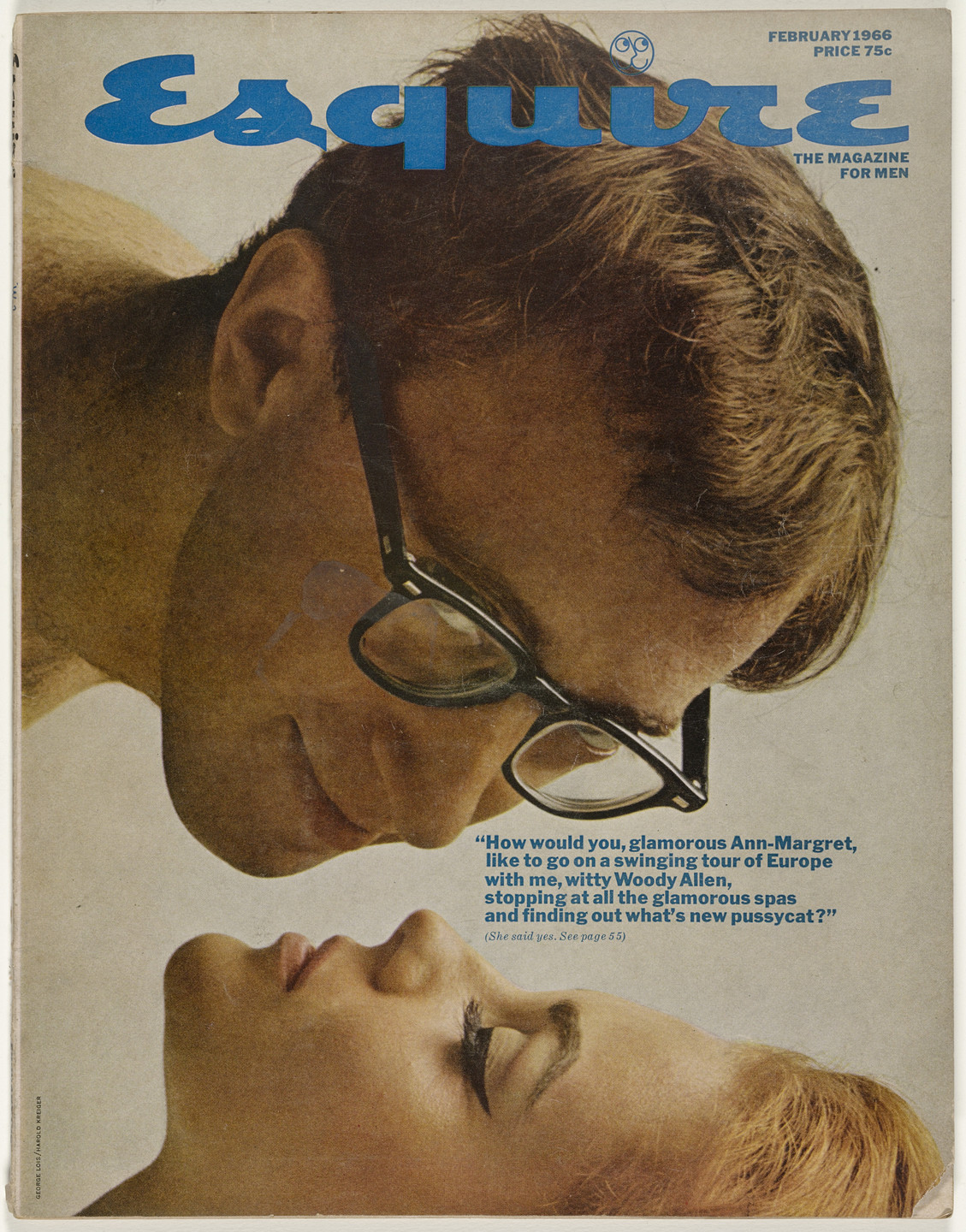 George Lois, Harold Krieger. Esquire Magazine, Issue no. 387, February 1966. 1966