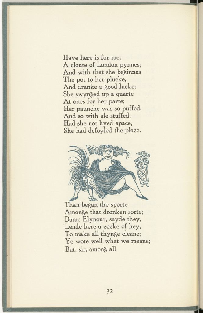 In-text plate (page 32) from The Tunning of Elynour Rummynge