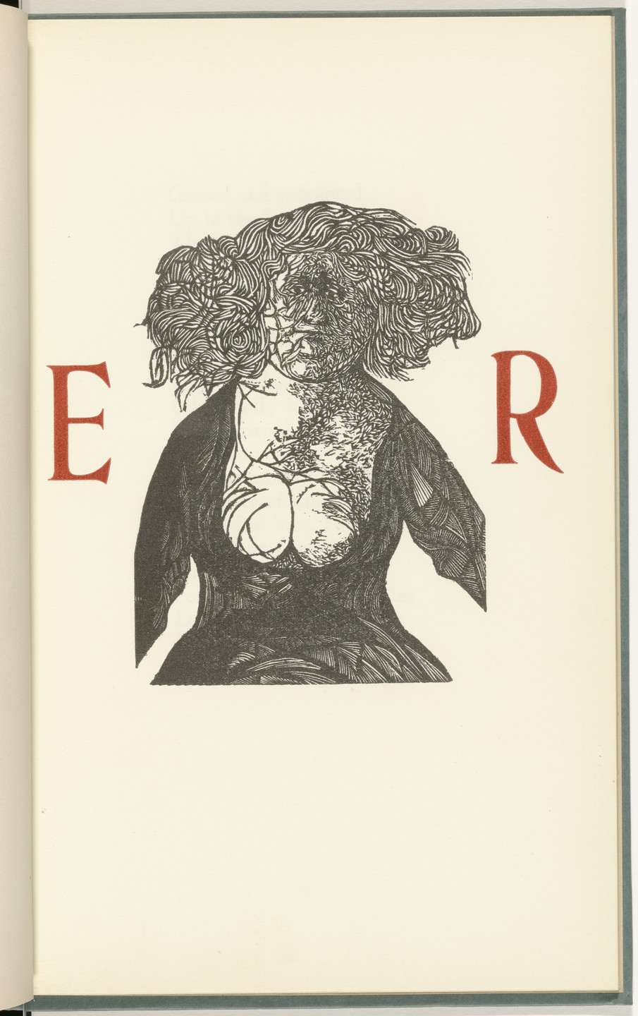 Leonard Baskin. Plate (page 3) from The Tunning of Elynour Rummynge. 1953