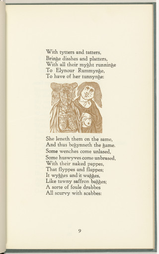 In-text plate (page 9) from The Tunning of Elynour Rummynge