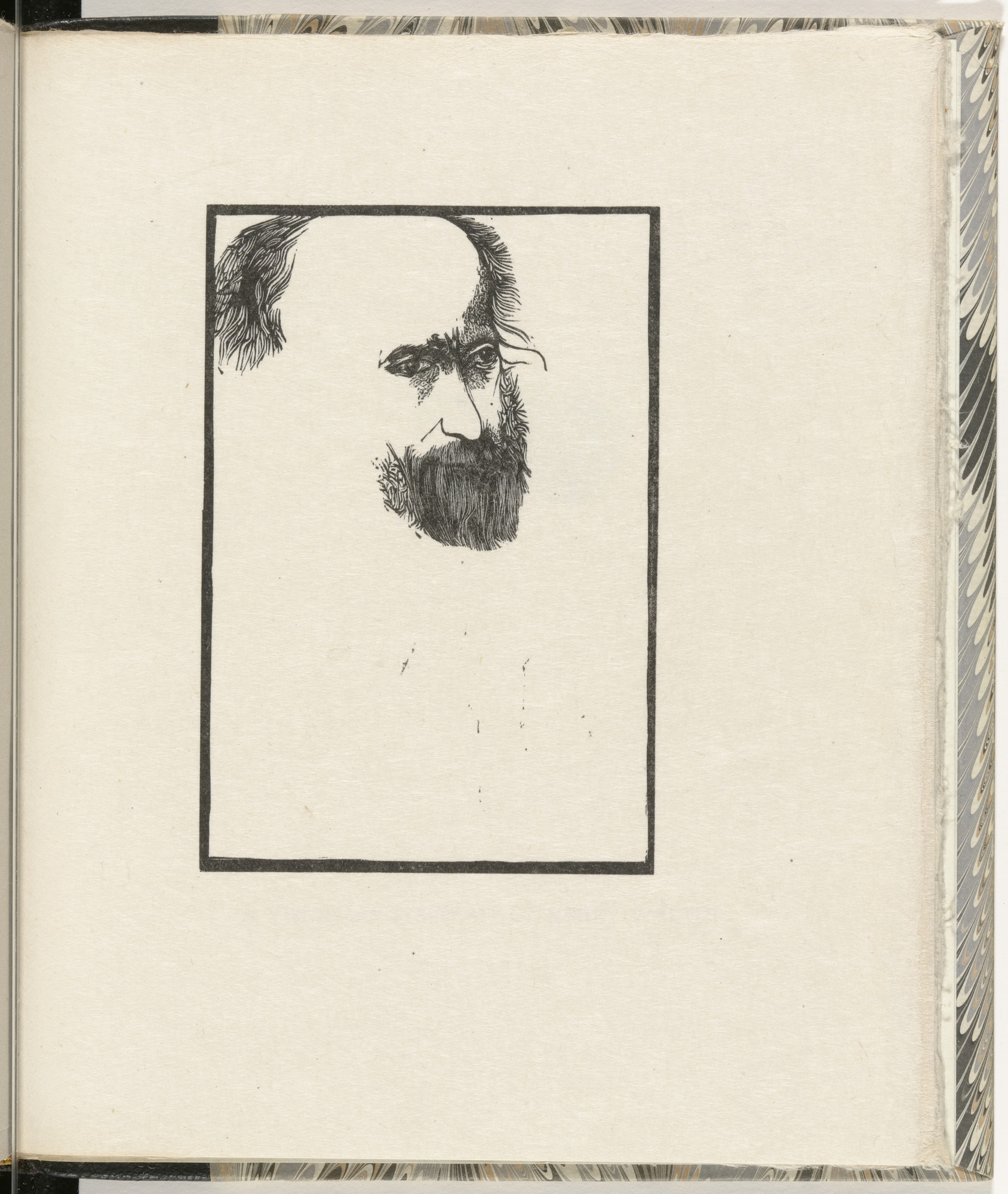 Leonard Baskin. Samuel Palmer, after a Photograph (plate, folio 27) from Blake and the Youthful Ancients