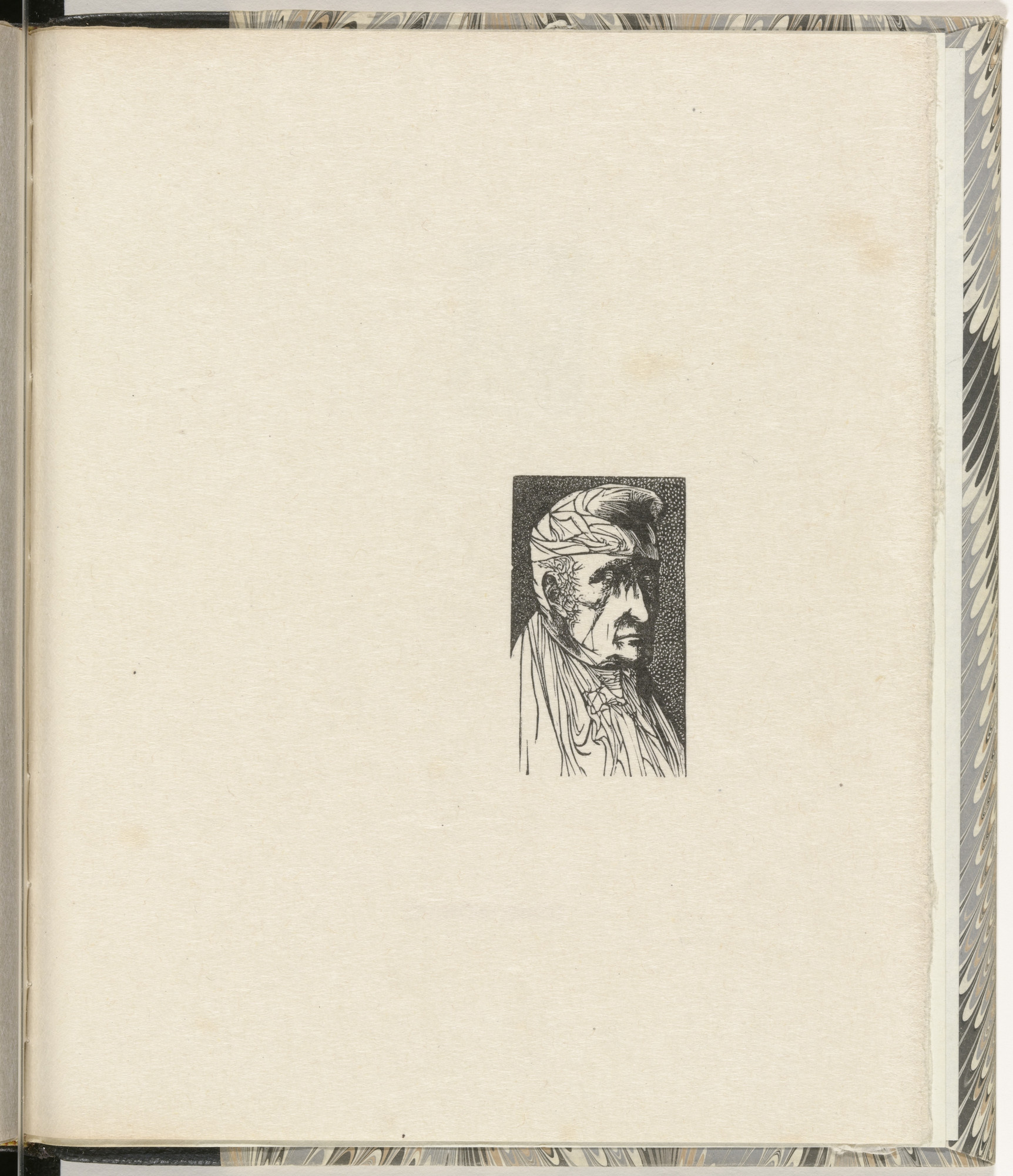 Leonard Baskin. George Richmond in his Engraving Costume (plate, folio 41) from Blake and the Youthful Ancients