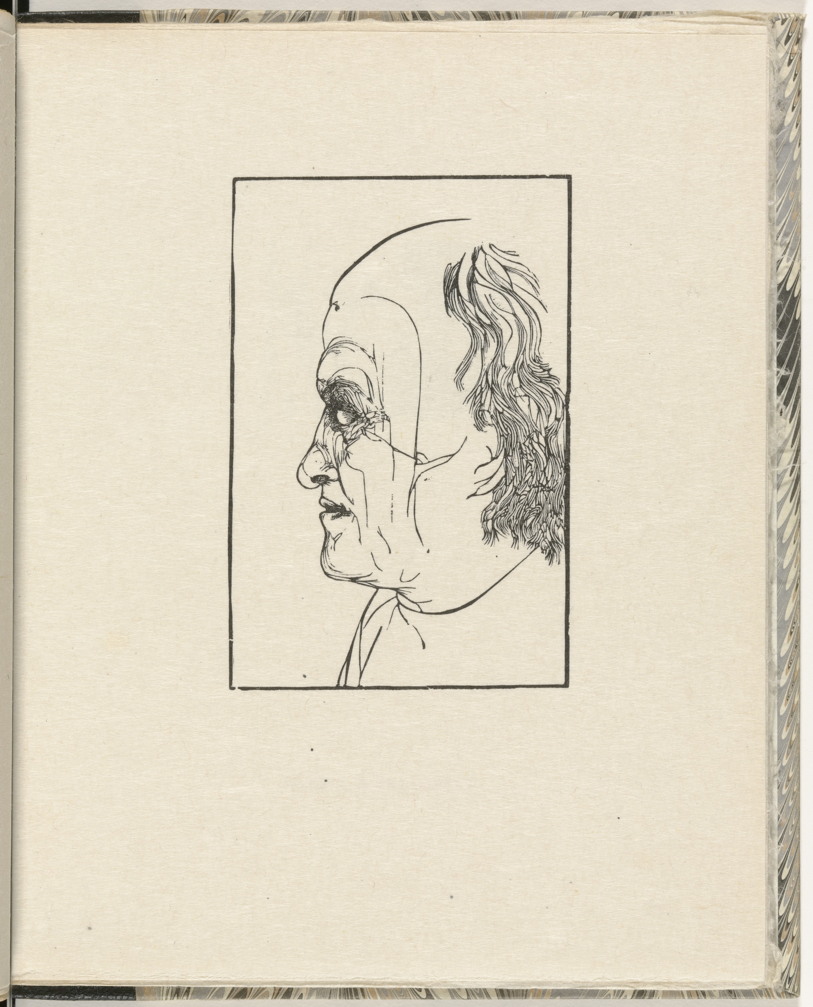 Leonard Baskin. Blake, after a Drawing by John Linnell (plate, folio 9) from Blake and the Youthful Ancients