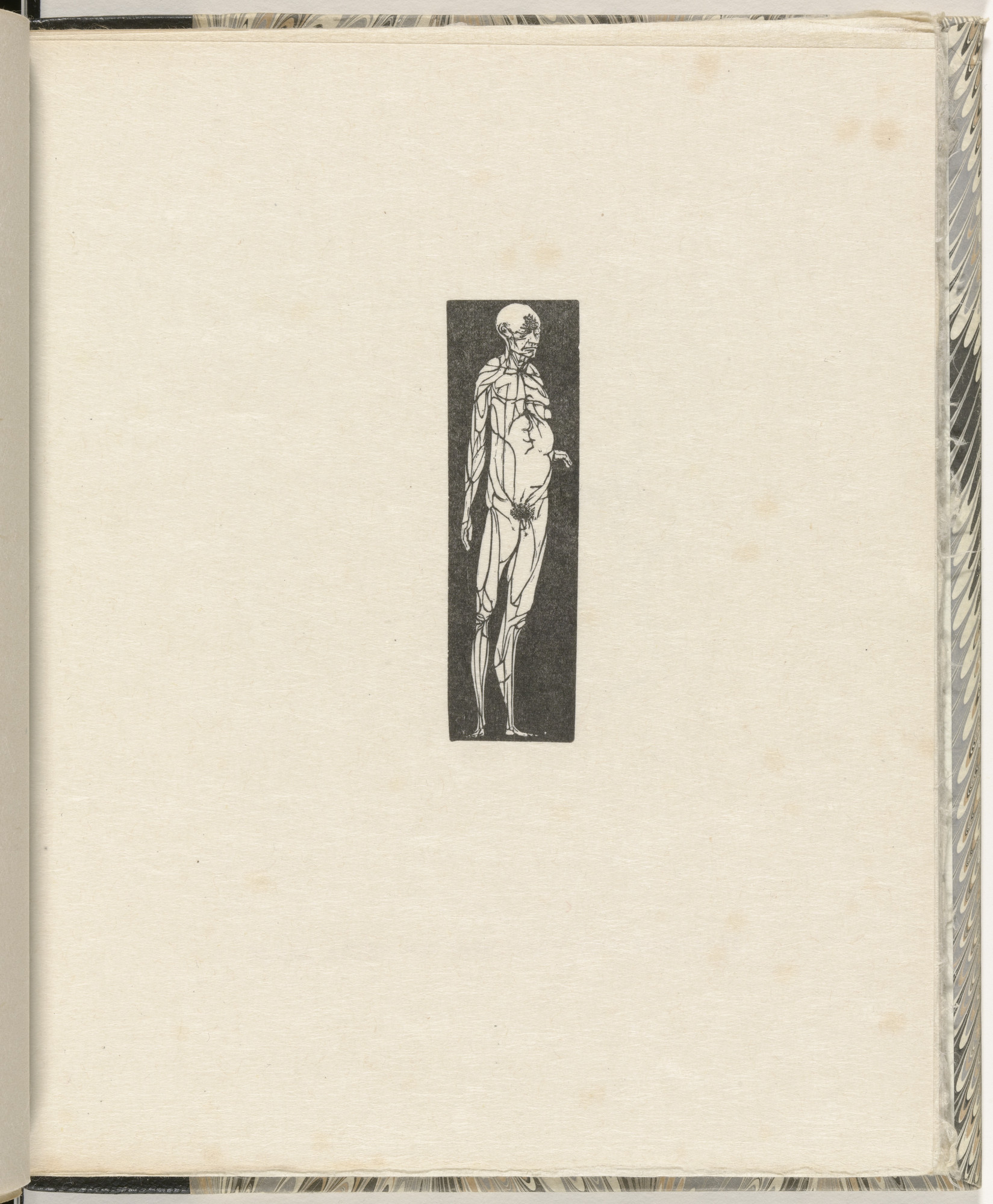 Leonard Baskin. An Adamite Vision of Blake (plate, folio 13) from Blake and the Youthful Ancients