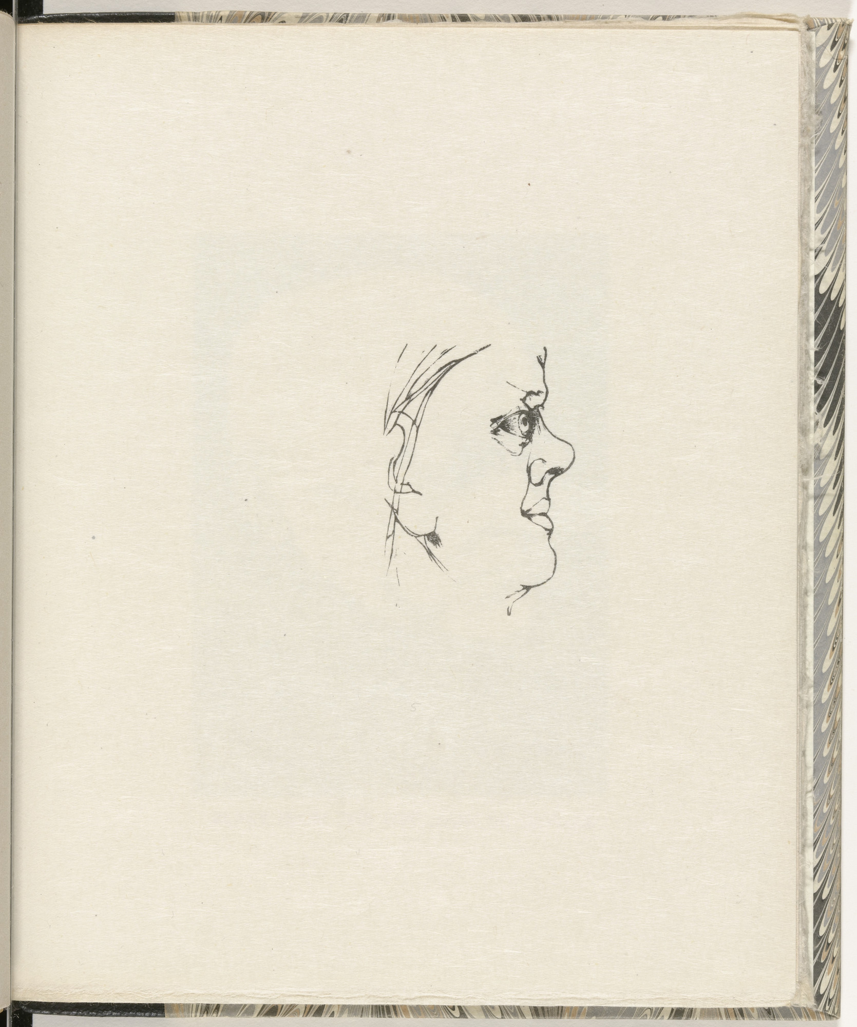 Leonard Baskin. Blake, after his Visionary Self Portrait (plate, folio 15) from Blake and the Youthful Ancients