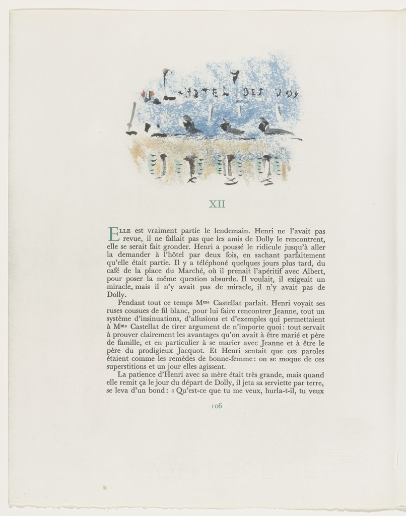 Headpiece (page 106) from Mille Regrets (A Thousand Regrets)