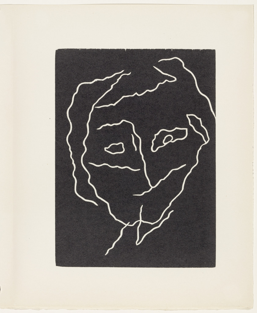 Head with Seismic Line (plate, page 111) from Dreams and Projects