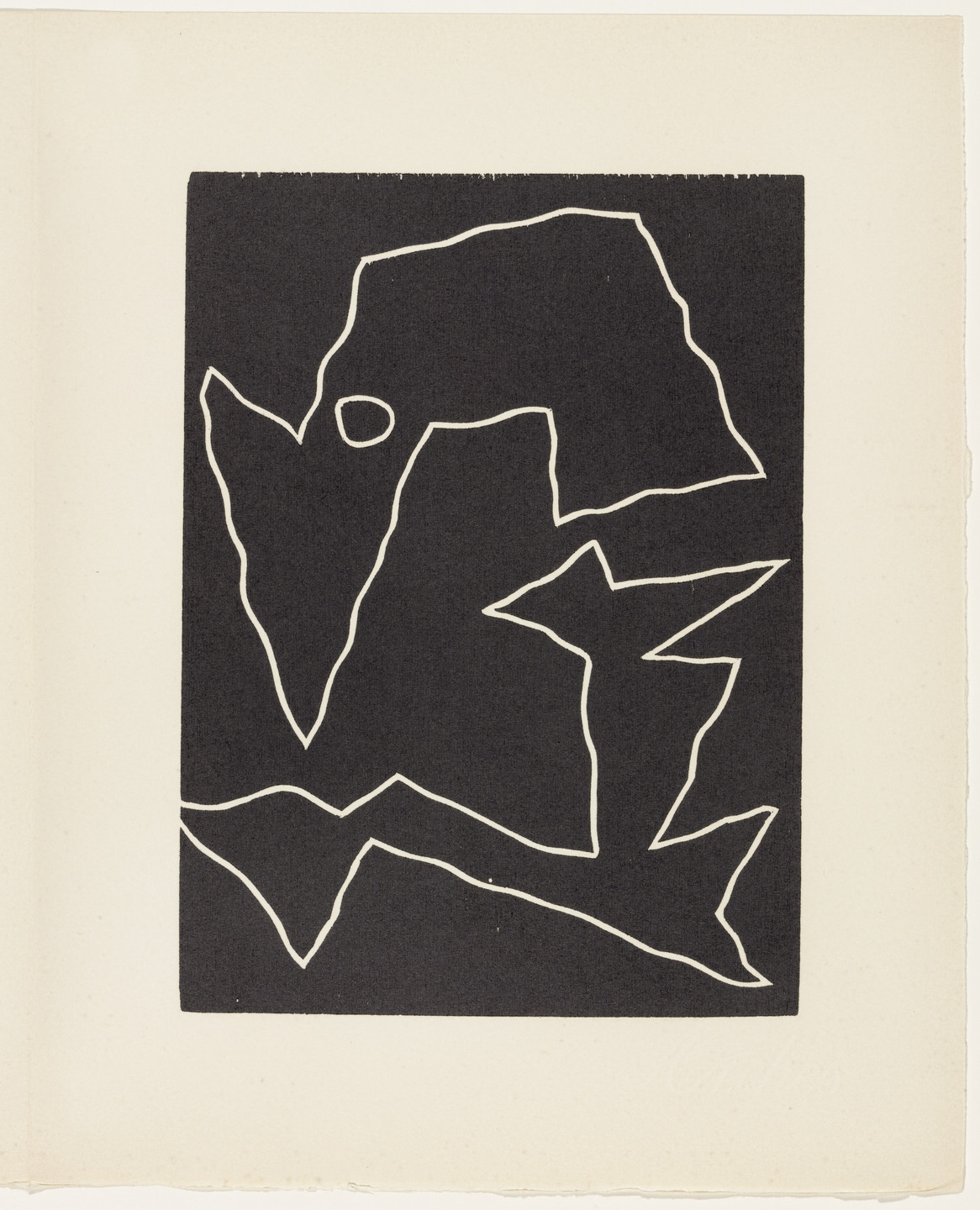 Jean (Hans) Arp. Mirage of a Voice (plate, page 119) from Dreams and Projects. 1951–52, published 1952